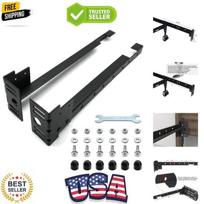 Bed Frame Footboard Extension Brackets Set Attachment Kit - Fit for Twin, Ful...