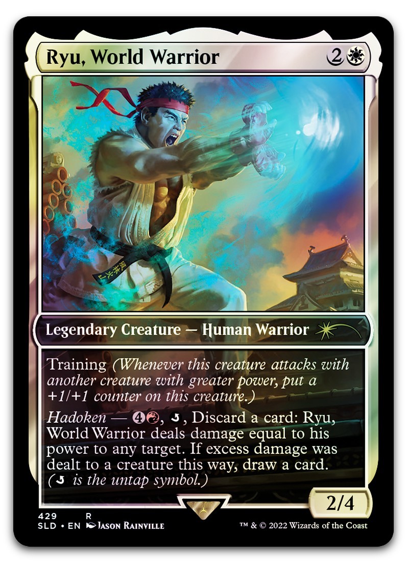 Ryu, World Warrior #429 (Foil) (NM) Secret Lair Drop SLD Magic MTG
