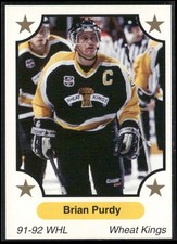 1991-92 7th Inning Sketch WHL #202 Brian Purdy
