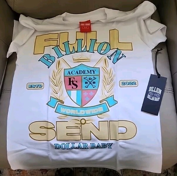 FULL SEND BILLION-DOLLAR BABY t shirt Mens Small NEW WITH