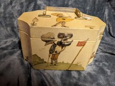 Vintage wooden box metal handle holly hobbie
