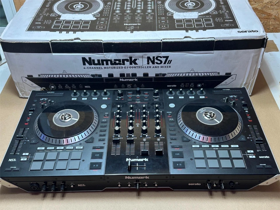 Numark NS7II 4 Channel Motorized Digital DJ Controller & Mixer New/OpenBox - Image 4 of 4