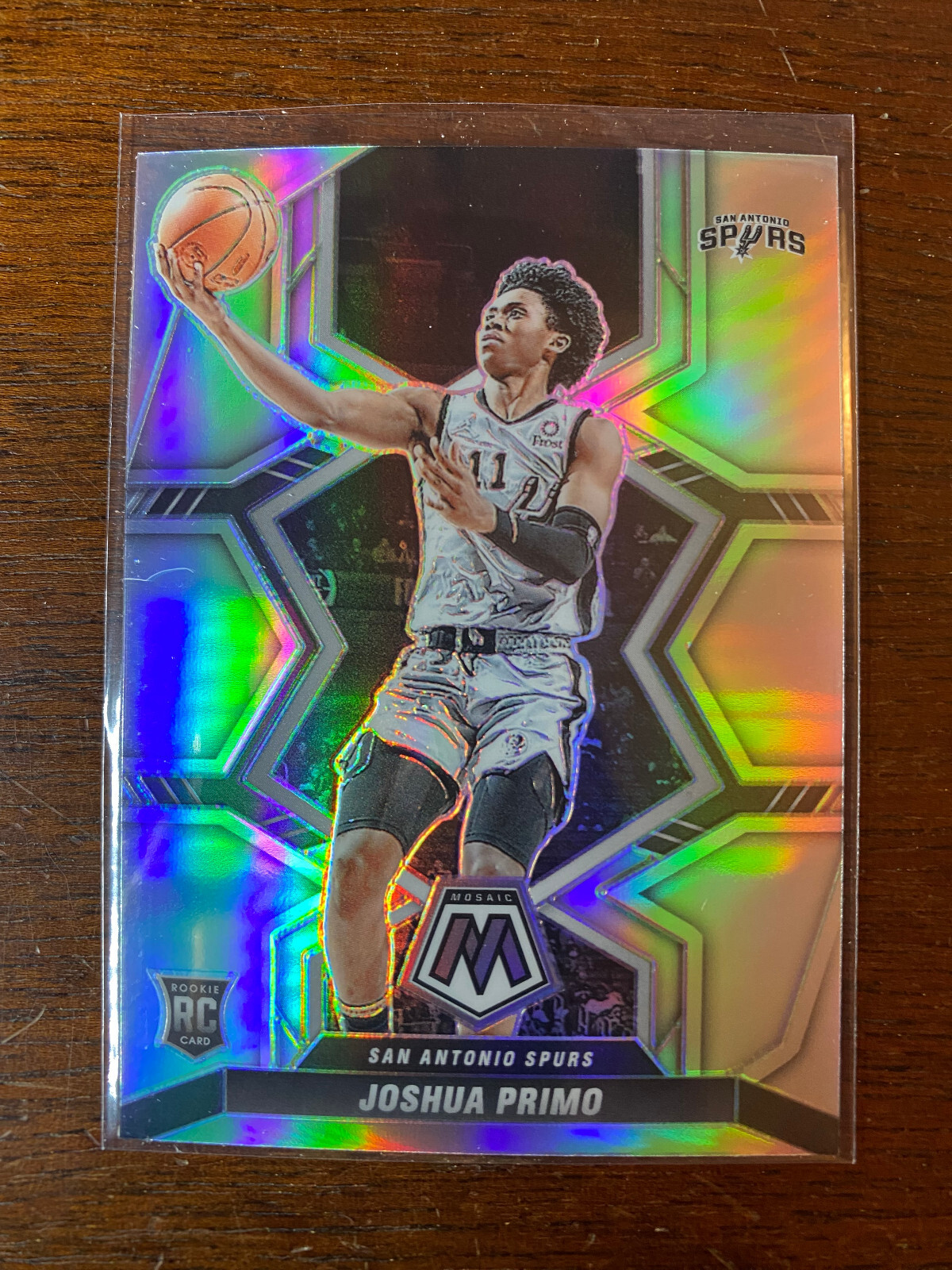 2021-22 Panini Mosaic Silver Joshua Primo RC San Antonio Spurs #204