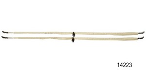 1955-1956-1957-Chevy-034-PAIR-034-14308-Door-Latch-to-Handle-PULL-RODS-2-Door-Hardtop