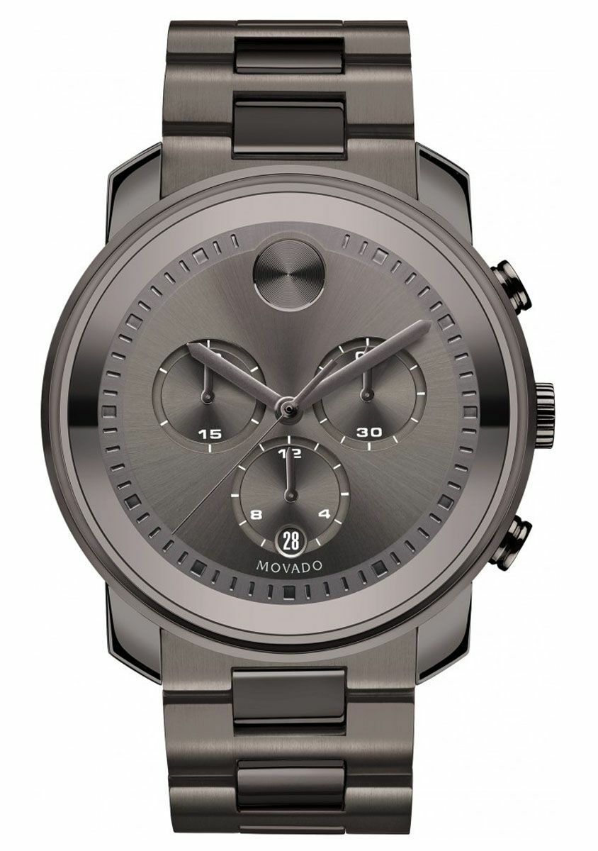 Movado Bold Metals 44mm Gunmetal Grey 