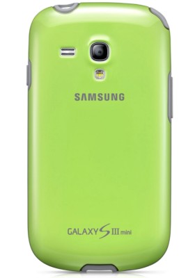 Original SAMSUNG Protective Cover EFC-1M7BGEGSTD für Galaxy S3 mini Grün