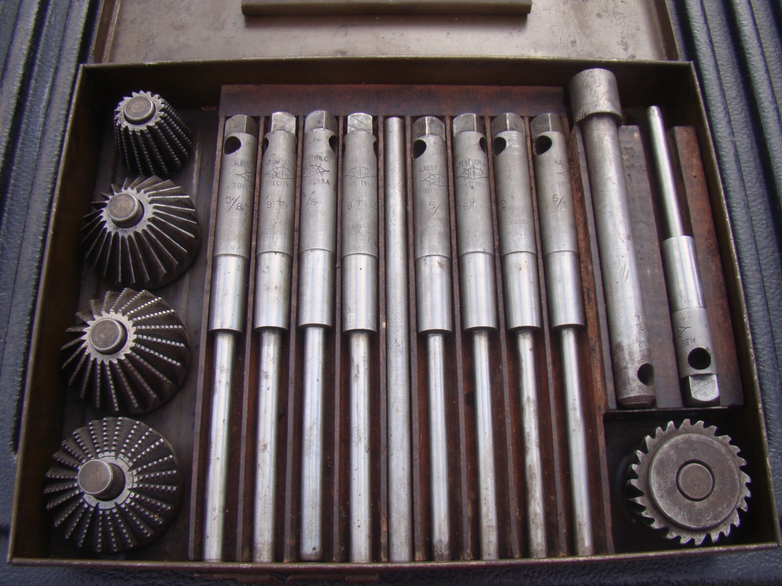 Vintage Albertson & Co. Sioux Valve Seat Reamer Grinder Set Sioux City Iowa eBay