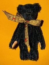 Rare World of Miniature Bears Ebon 1998 Mohair Black Bear Theresa Yang 3.5  TE1