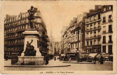 Old postcard Paris 5th - La Place Maubert (55118)