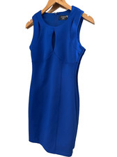 Guess Bodycon Blue Knee Length Dress Size 2