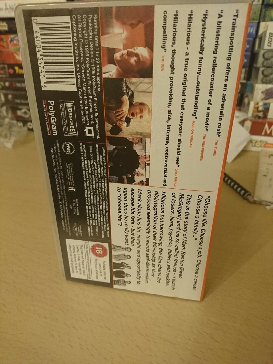 Trainspotting (VHS, 1996) Widescreen Edition Orange | eBay