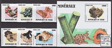 MTA0509.Tchad 1999 MNH 6v+Bl. CV 19 eur stones
