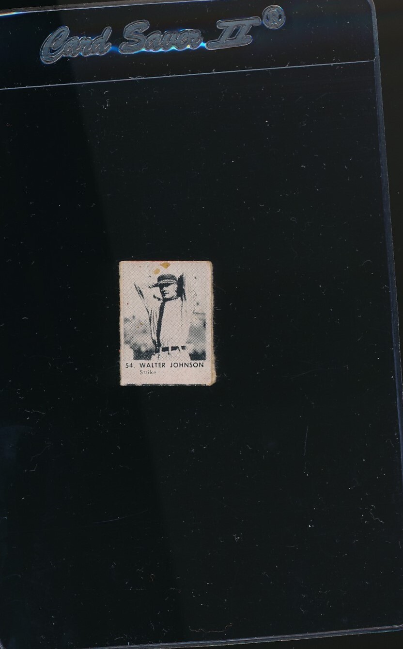 Walter Johnson #54 (Baseball Cards 1950 R423) — is it worth grading?