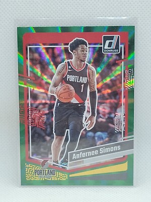 Anfernee Simmons 2023/24 Donruss Basketball Green Laser #2 NrMt