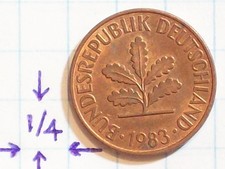 MONETA NIEMCY 1983 D 2 FENIGI MIEDZIANE STALOWE FEDERACJE REPUBLIKA NIEMCY