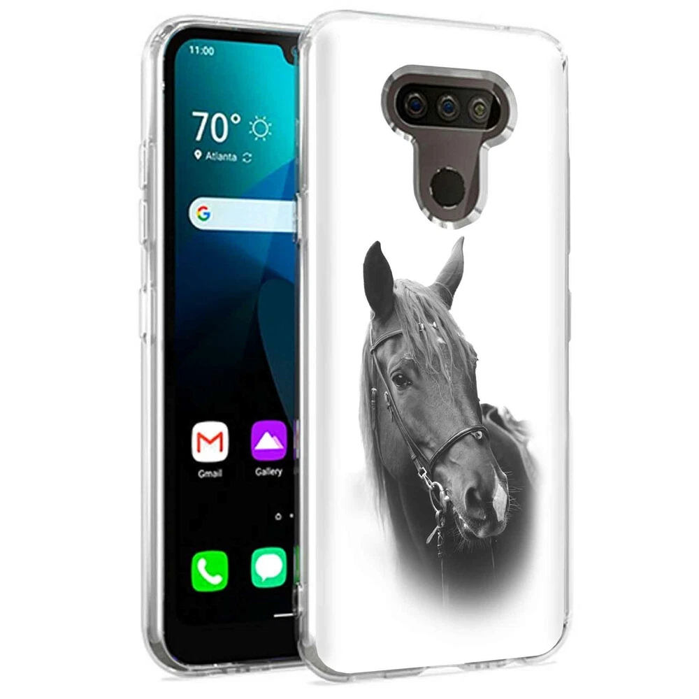Phone Case for LG Harmony 4,Premier Pro Plus,K41, Animal Horse Mane Print