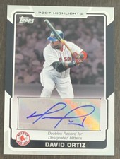 David ORTIZ🔥2008 Topps Highlights AUTO Autograph #HA-DO Red Sox HOFer📈