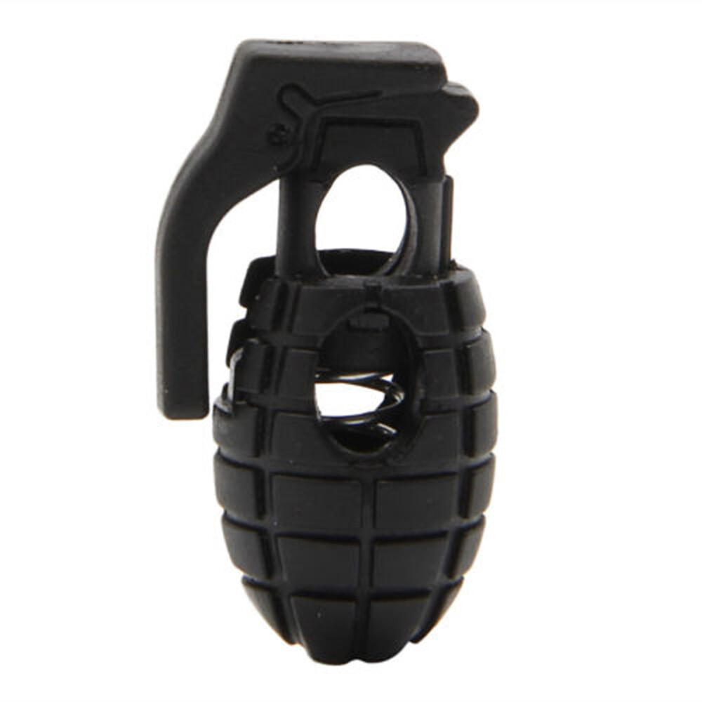 APL 10 Pezzi Forma Fibbia per Laccio Serratura Fibbia Antiscivolo Clip per Laccio (Nero)