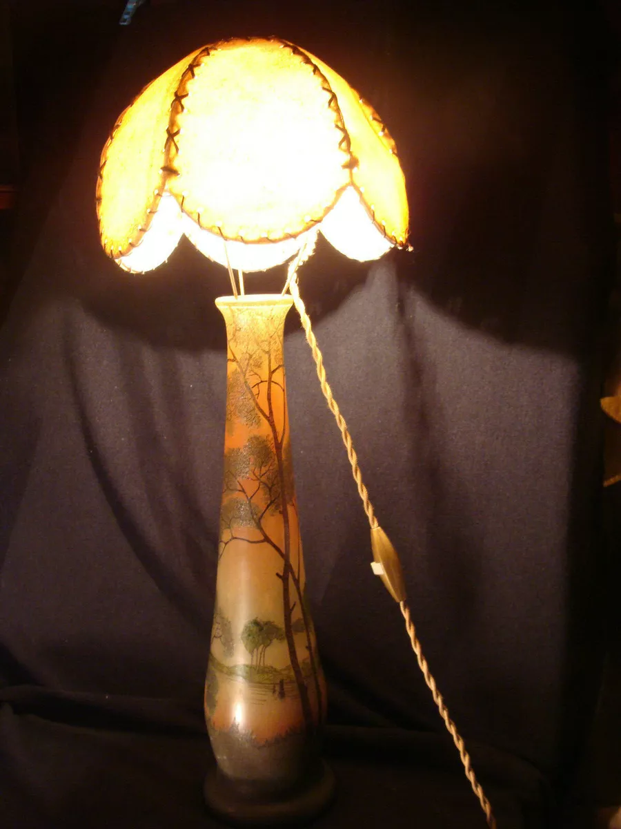 Art nouveau lampe deals