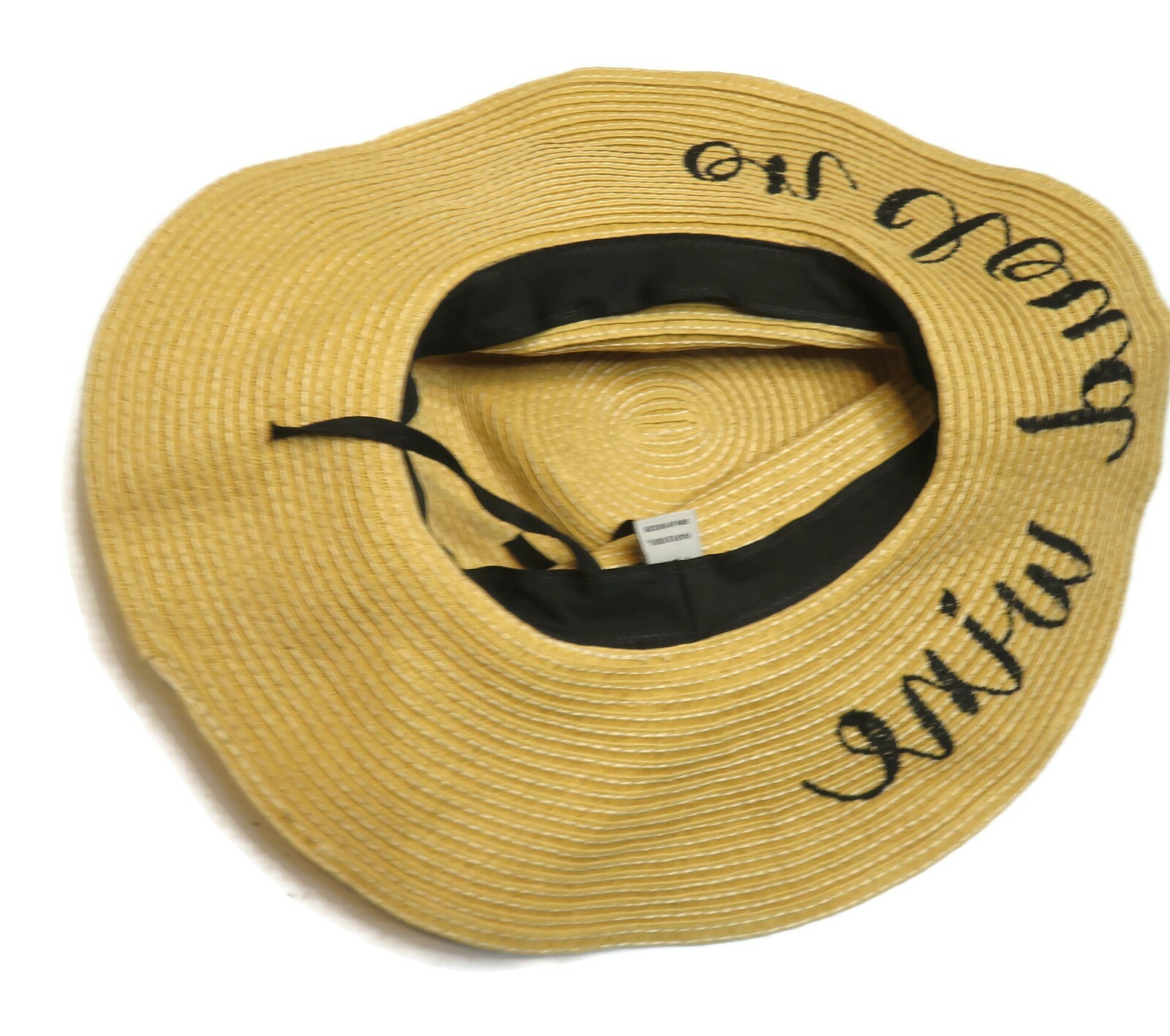 C.C Exclusives Cloud Nine Embroidered Raffia Sun Hat Paper Vacation Beach