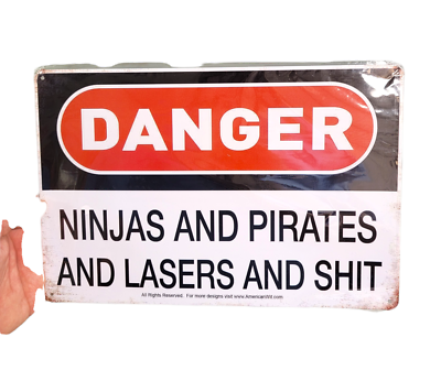 米軍放出品 DANGER アルミ製 看板 送料無料 12