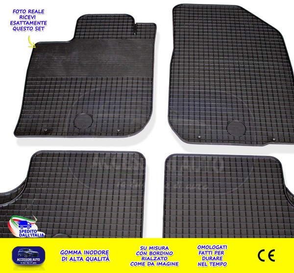 Matten Dacia Sandero Stepway 2008>2012 Gummi Teppiche FüR Auto Messen Teppich-image