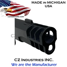 1911 Compensator-Muzzle Brake - 1.25 O.A.L Top/Bottom SLOTS 45acp-7075 Aluminum