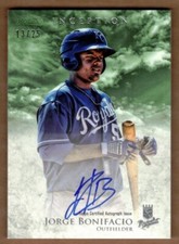 2013 BOWMAN INCEPTION PROSPECT AUTO GREEN JORGE BONIFACIO #13/25