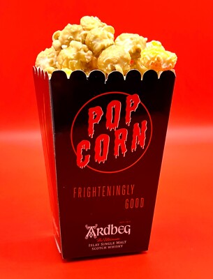 Ardbeg Islay Single Malt Scotch Frighteningly Good Popcorn Boxes - Four (4)
