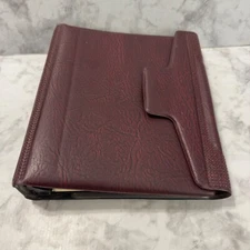 VTG Day Runner Brown Faux Leather Binder Planner Insert Classic Edition