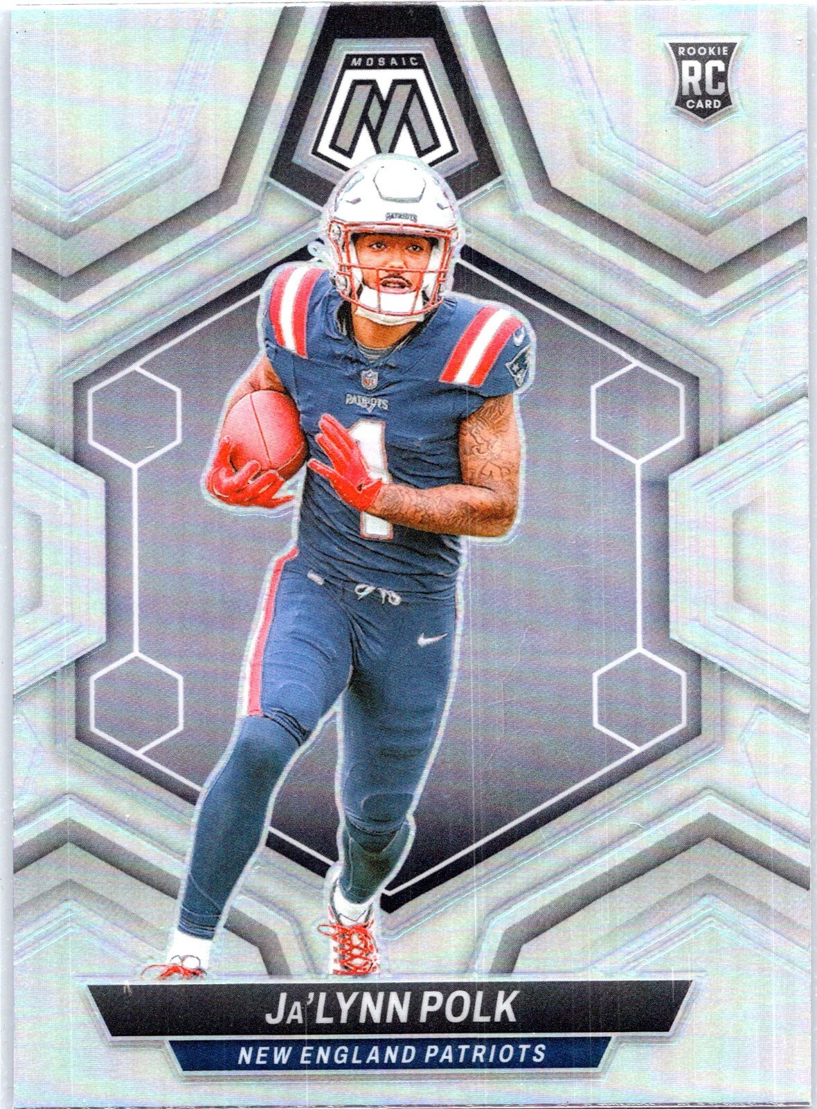 2024 Panini Mosaic - Rookie Ja'Lynn Polk Silver #337 RC Patriots