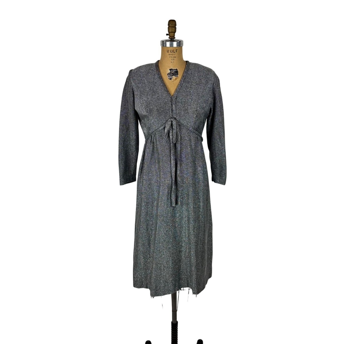 knee length dresses for ladies Metallic Lurex Bodycon Mini Dress main image 0