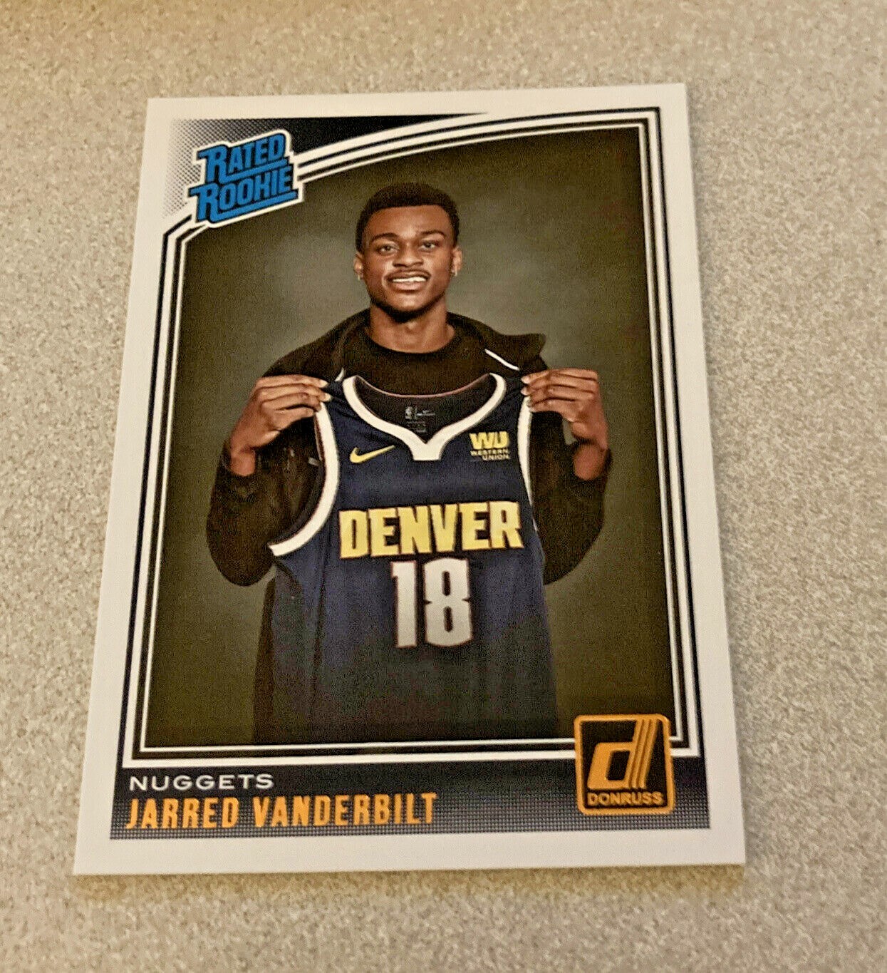 2018-19 Panini Donruss RC #151 Jarred Vanderbilt Nuggets