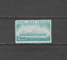 CANAL ZONE, US, 1958, S.S.ANCON, TIMBRO 4c, PERF, VLH