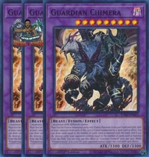 Yugioh! 3x Guardian Chimera RA02-EN023 Super Rare 1st Ed NM