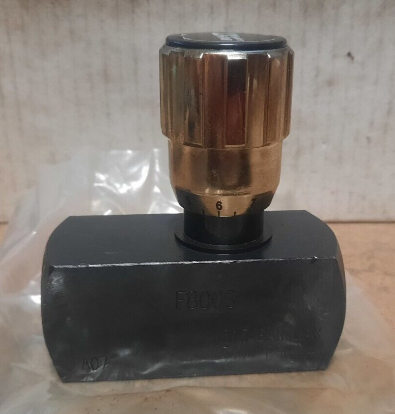 HYDRA STAR  #F800S  VALVE, FLOW CONTROL (1/2” STEEL, 5000 PSI MAX.)  J263
