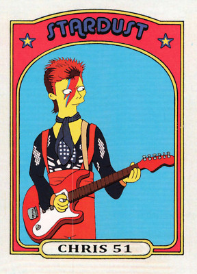 David Bowie Ziggy Stardust Chris51 Parody Card