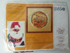 The Creative Circle 2250 Nostalgic Christmas Counted Cross Stitch 13"x13" VTG