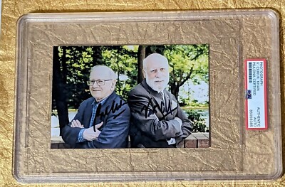 Vint Cerf Autograph & Bob Kahn Autograph PSA Creators of The Internet Photo