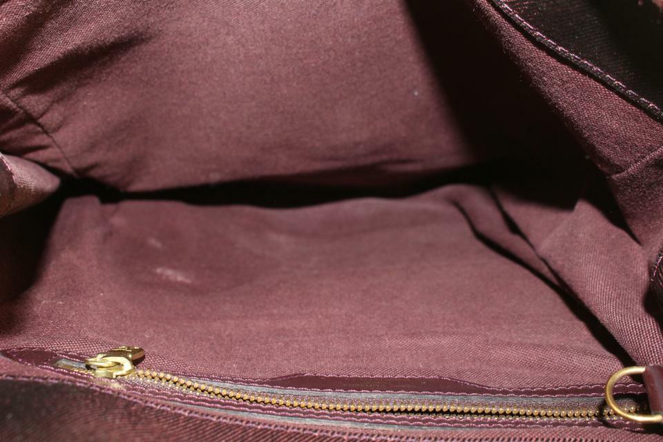 Louis Vuitton Burgundy Taiga Leather Cassiar Backpack