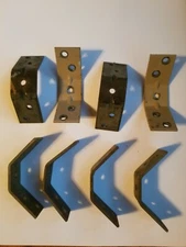 (8) Vintage Steel Corner Frame Furniture Braces Brackets