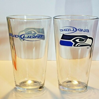 seahawks beer glass