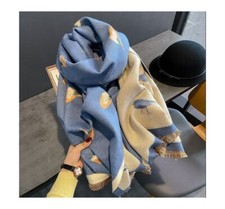 Fashion Birds Pattern Long Scarf Women Imitate Cashmere Pashmina Shawl 190x65cm