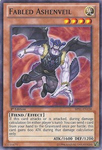 Fabled Ashenveil - BP01-EN158 - Starfoil Rare - 1st Edition x3 - Near Mint