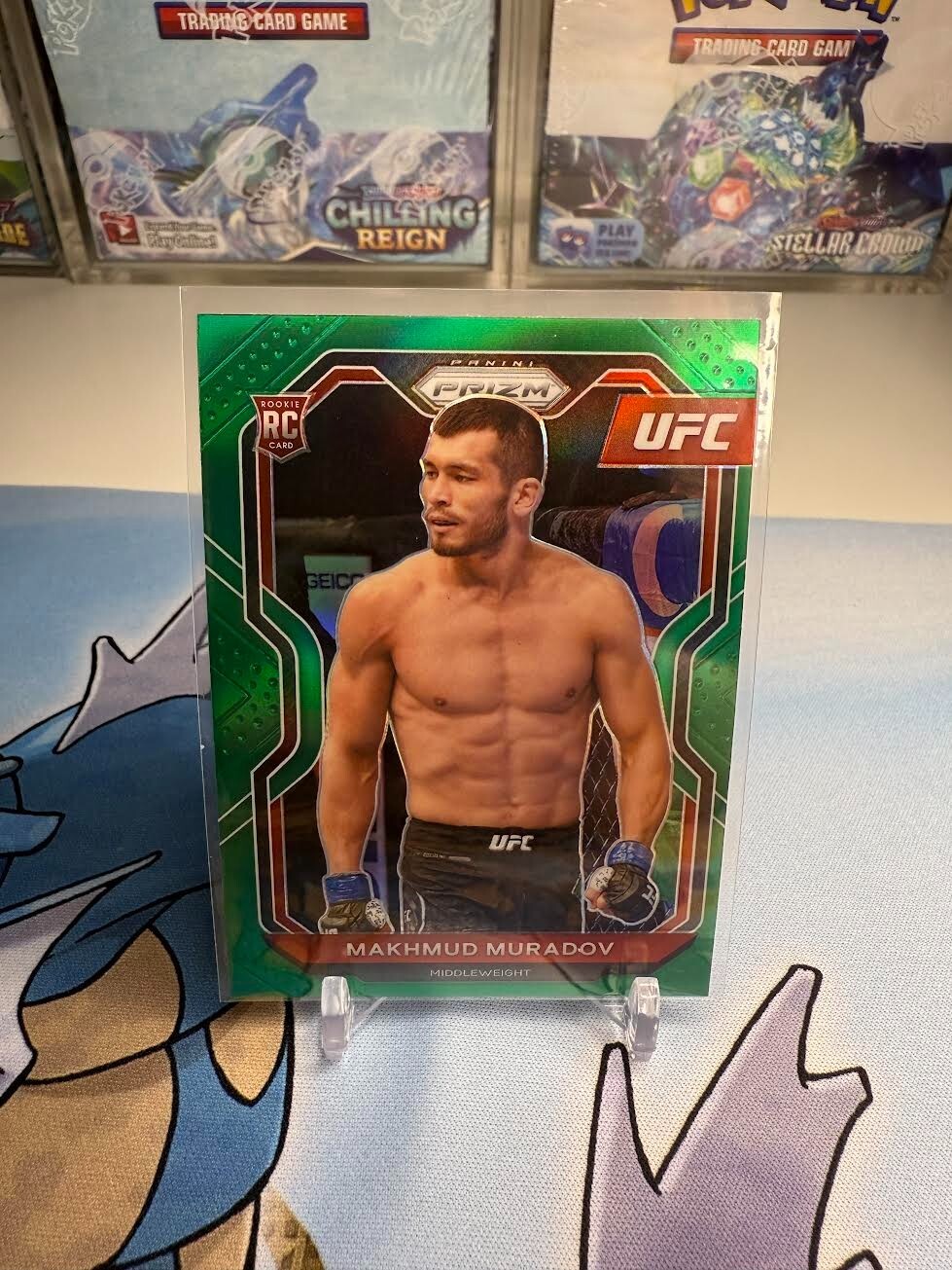 2021 Panini Prizm UFC - Green Prizm #55 Makhmud Muradov (RC)