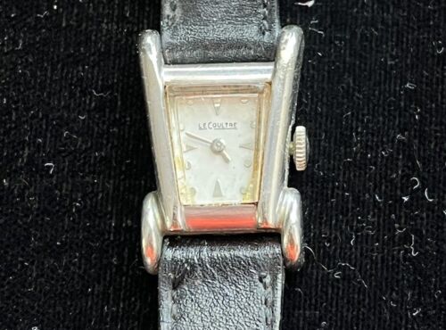 Vintage Lecoultre Aristocrat Grasshopper Watch Ladies White 10k GF Back Working - Picture 2 of 15