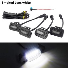 Gtinthebox Amber Red White Led Car Front Grille Mesh Lights W Wiring Harnes