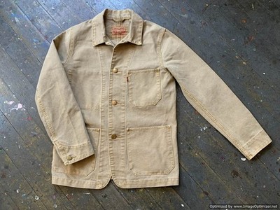 Levi's Canvas Chore Coat, Jacket In Light Brown - NWOT - S