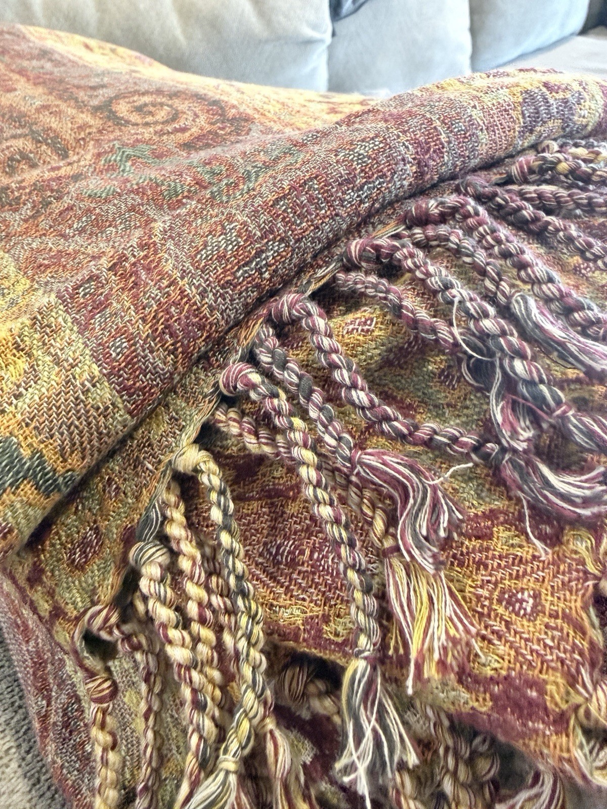 Throw - 100 Percent Cotton Made In India &mdash; Gold