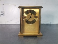 Schmid vintage mid century tischuhr Messing West Germany
